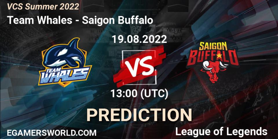 Team Whales - Saigon Buffalo: прогноз. 19.08.22, LoL, VCS Summer 2022