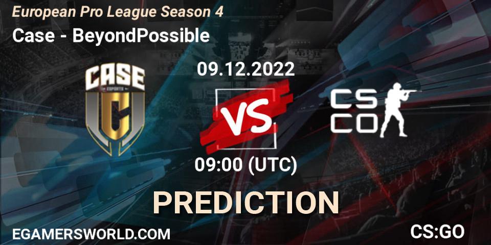 Case - BeyondPossible: прогноз. 09.12.22, CS2 (CS:GO), European Pro League Season 4