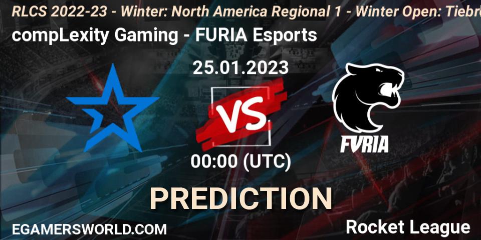 compLexity Gaming - FURIA Esports: прогноз. 25.01.23, Rocket League, RLCS 2022-23 - Winter: North America Regional 1 - Winter Open: Tiebreaker