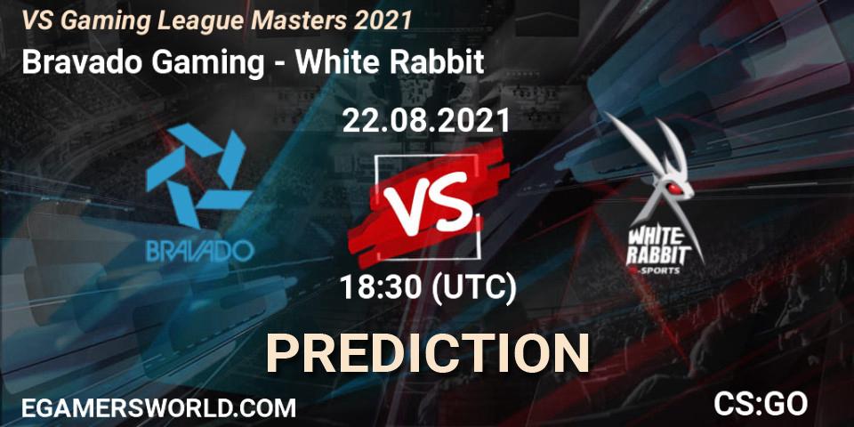 Bravado Gaming - White Rabbit: прогноз. 22.08.2021 at 18:30, Counter-Strike (CS2), VS Gaming League Masters 2021