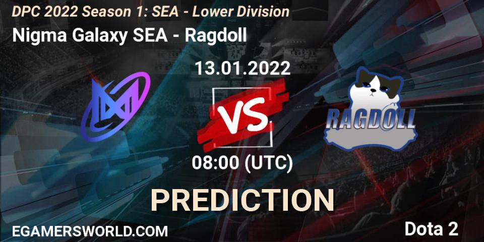 Nigma Galaxy SEA - Ragdoll: прогноз. 13.01.2022 at 08:34, Dota 2, DPC 2022 Season 1: SEA - Lower Division