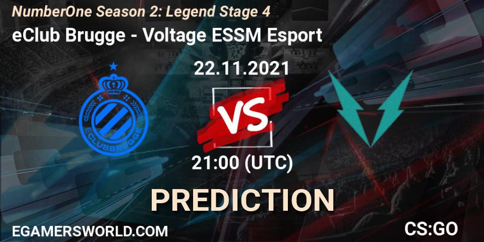 eClub Brugge - Voltage ESSM Esport: прогноз. 22.11.2021 at 21:00, Counter-Strike (CS2), NumberOne Season 2: Legend Stage 4