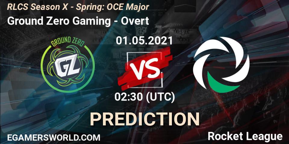 Ground Zero Gaming - Overt: прогноз. 01.05.2021 at 02:20, Rocket League, RLCS Season X - Spring: OCE Major