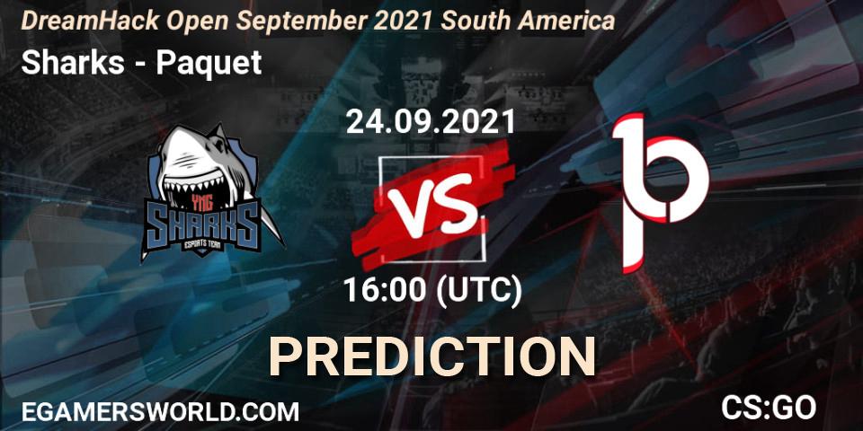 Sharks - Paquetá: прогноз. 24.09.2021 at 16:00, Counter-Strike (CS2), DreamHack Open September 2021 South America