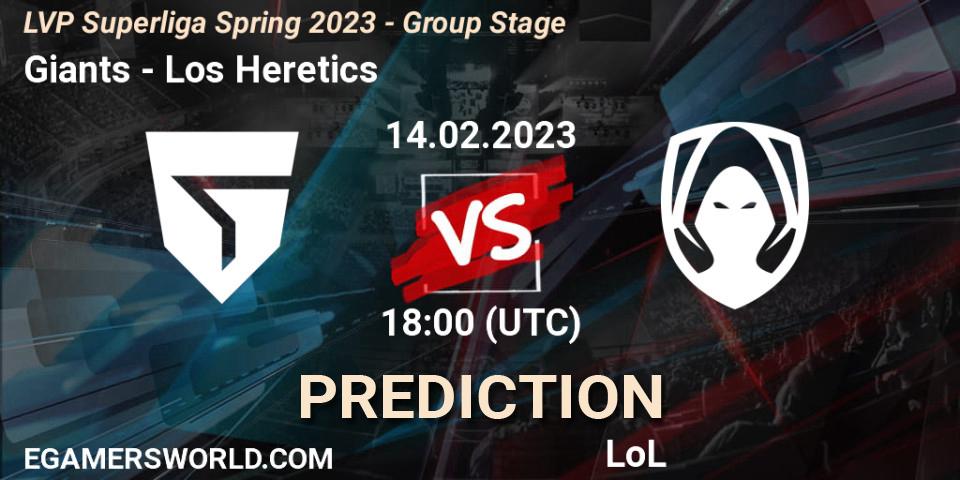 Giants - Los Heretics: прогноз. 14.02.2023 at 20:00, LoL, LVP Superliga Spring 2023 - Group Stage