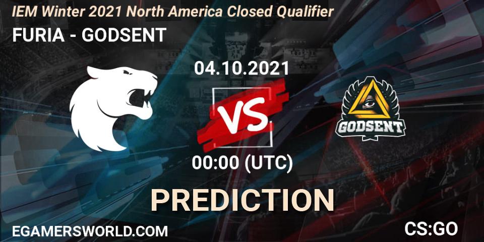 FURIA - GODSENT: прогноз. 04.10.2021 at 00:00, Counter-Strike (CS2), IEM Winter 2021 North America Closed Qualifier