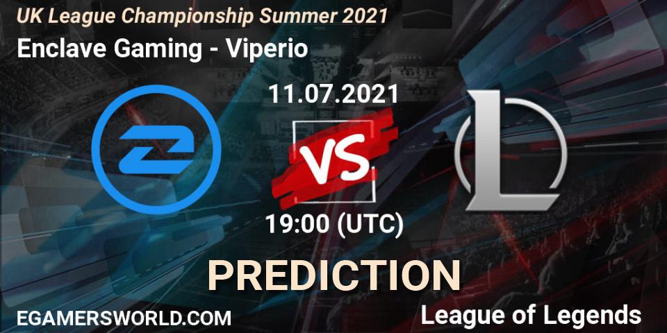 Enclave Gaming - Viperio: прогноз. 11.07.2021 at 19:00, LoL, UK League Championship Summer 2021