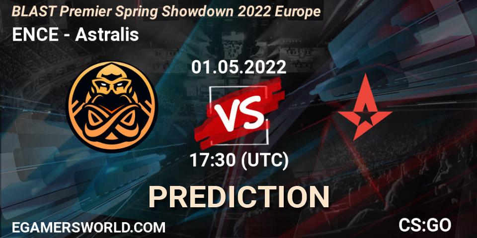 ENCE - Astralis: прогноз. 01.05.2022 at 17:30, Counter-Strike (CS2), BLAST Premier Spring Showdown 2022 Europe