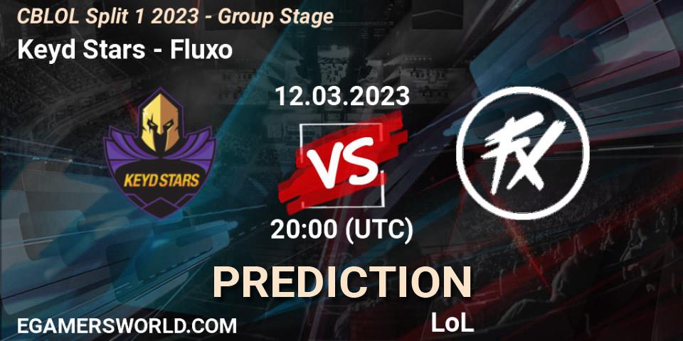 Keyd Stars - Fluxo: прогноз. 12.03.2023 at 20:15, LoL, CBLOL Split 1 2023 - Group Stage