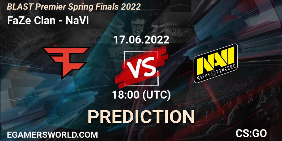 FaZe Clan - NaVi: прогноз. 17.06.2022 at 14:30, Counter-Strike (CS2), BLAST Premier Spring Finals 2022 