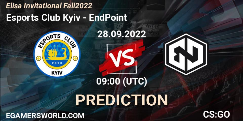 Esports Club Kyiv - EndPoint: прогноз. 28.09.2022 at 09:00, Counter-Strike (CS2), Elisa Invitational Fall 2022
