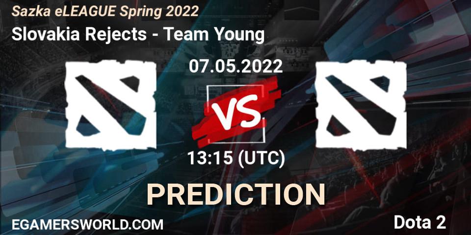 Slovakia Rejects - Team Young: прогноз. 07.05.22, Dota 2, Sazka eLEAGUE Spring 2022