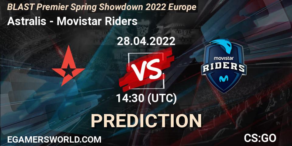Astralis - Movistar Riders: прогноз. 28.04.2022 at 14:30, Counter-Strike (CS2), BLAST Premier Spring Showdown 2022 Europe