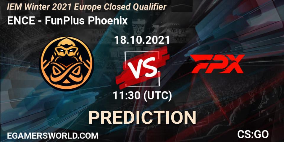 ENCE - FunPlus Phoenix: прогноз. 18.10.2021 at 11:30, Counter-Strike (CS2), IEM Winter 2021 Europe Closed Qualifier