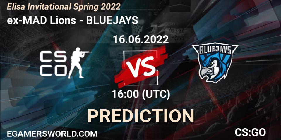 ex-MAD Lions - BLUEJAYS: прогноз. 16.06.2022 at 16:00, Counter-Strike (CS2), Elisa Invitational Spring 2022