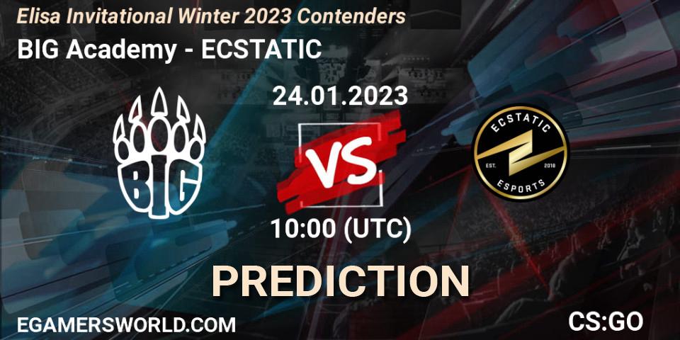 BIG Academy - ECSTATIC: прогноз. 24.01.23, CS2 (CS:GO), Elisa Invitational Winter 2023 Contenders