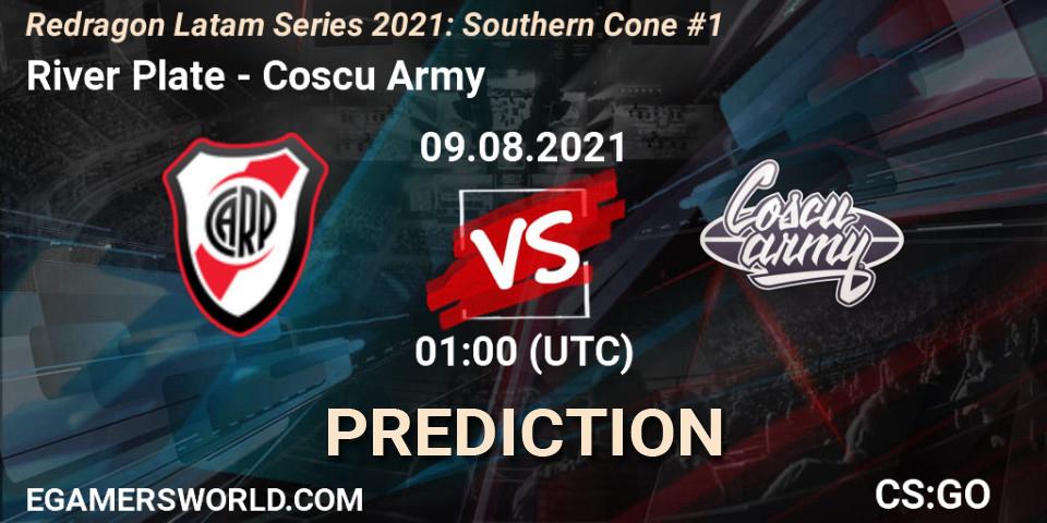 River Plate - Coscu Army: прогноз. 09.08.2021 at 01:30, Counter-Strike (CS2), Redragon Latam Series 2021: Southern Cone #1
