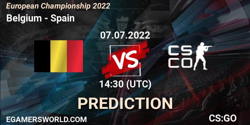 Belgium - Spain: прогноз. 07.07.22, CS2 (CS:GO), European Championship 2022
