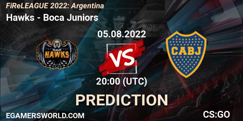 Hawks - Boca Juniors: прогноз. 05.08.2022 at 19:45, Counter-Strike (CS2), FiReLEAGUE 2022: Argentina