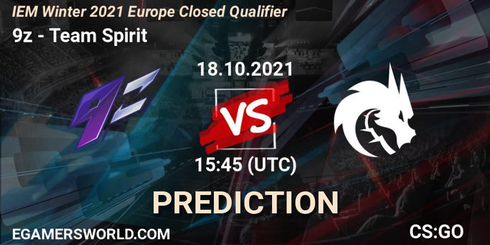 9z - Team Spirit: прогноз. 18.10.2021 at 15:45, Counter-Strike (CS2), IEM Winter 2021 Europe Closed Qualifier
