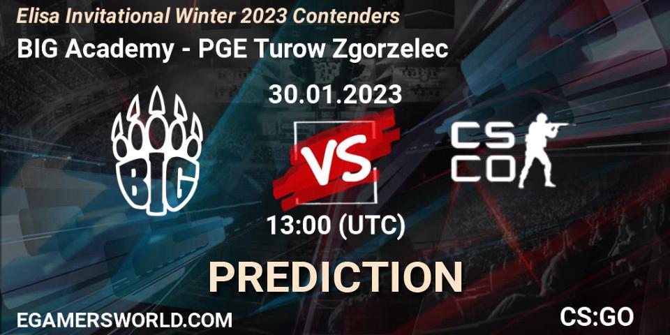 BIG Academy - PGE Turow Zgorzelec: прогноз. 30.01.23, CS2 (CS:GO), Elisa Invitational Winter 2023 Contenders