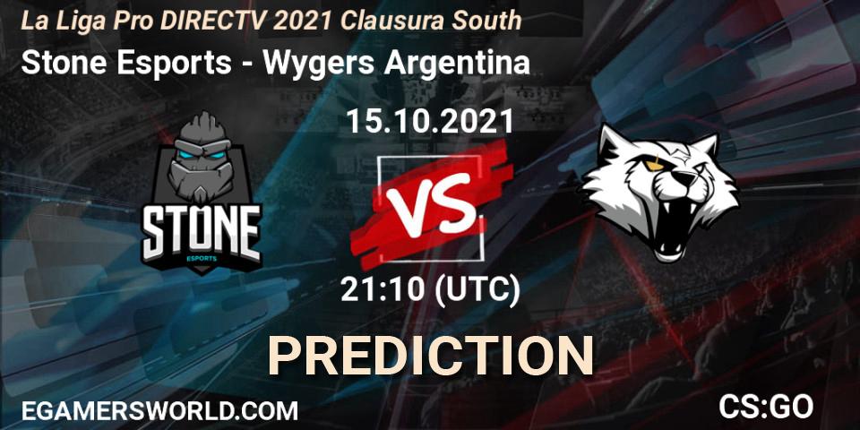 Stone Esports - Wygers Argentina: прогноз. 15.10.2021 at 21:10, Counter-Strike (CS2), La Liga Season 4: Sur Pro Division - Clausura