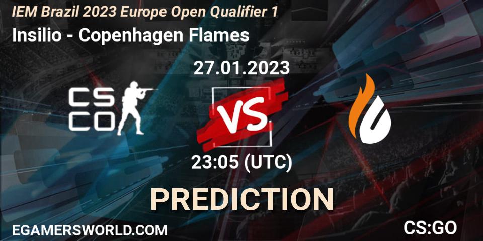 Insilio - Copenhagen Flames: прогноз. 28.01.23, CS2 (CS:GO), IEM Brazil Rio 2023 Europe Open Qualifier 1