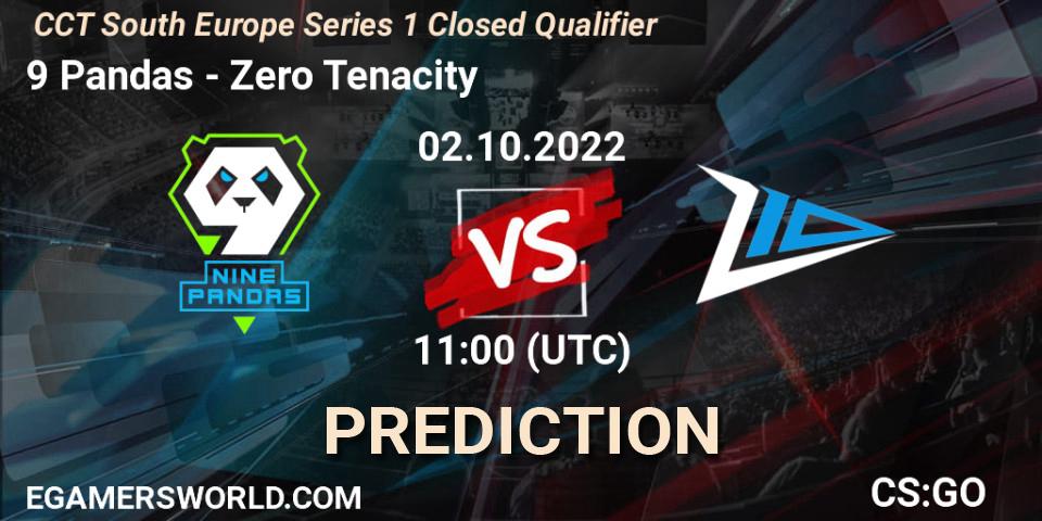 9 Pandas - Zero Tenacity: прогноз. 02.10.22, CS2 (CS:GO), CCT South Europe Series 1 Closed Qualifier