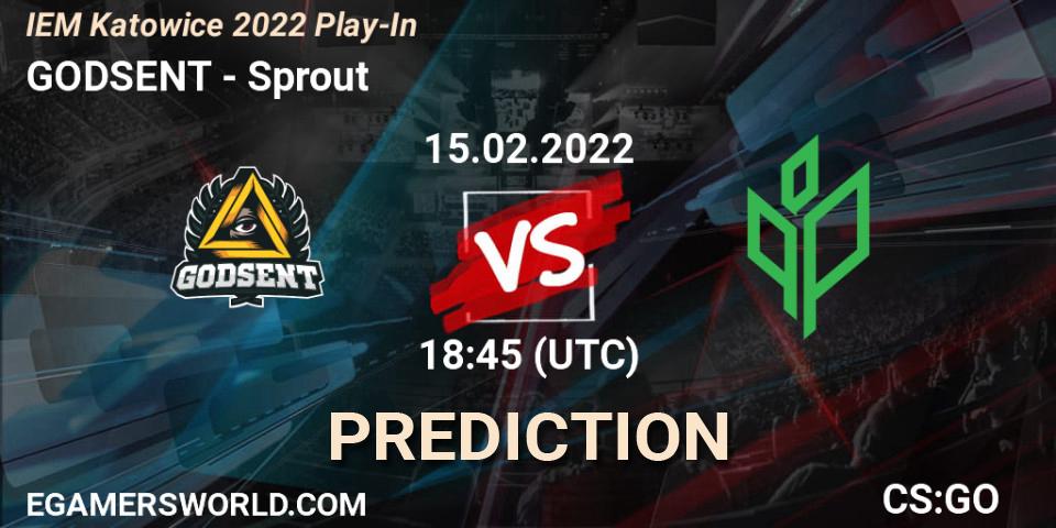 GODSENT - Sprout: прогноз. 15.02.2022 at 20:25, Counter-Strike (CS2), IEM Katowice 2022 Play-In