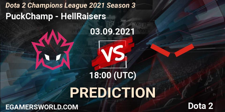 PuckChamp - HellRaisers: прогноз. 03.09.2021 at 18:00, Dota 2, Dota 2 Champions League 2021 Season 3