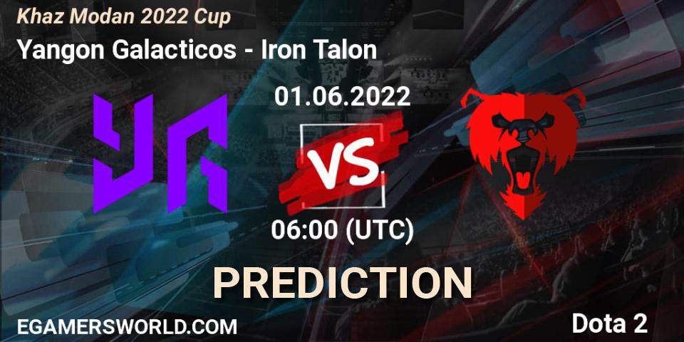 Yangon Galacticos - Iron Talon: прогноз. 01.06.2022 at 06:02, Dota 2, Khaz Modan 2022 Cup