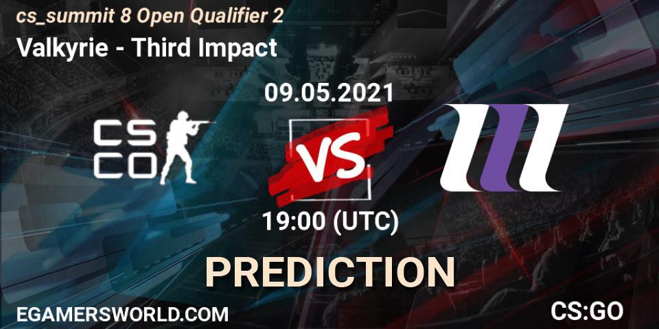 Valkyrie - Third Impact: прогноз. 09.05.2021 at 19:00, Counter-Strike (CS2), cs_summit 8 Open Qualifier 2