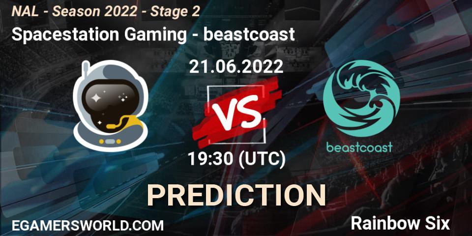 Spacestation Gaming - beastcoast: прогноз. 21.06.2022 at 19:30, Rainbow Six, NAL - Season 2022 - Stage 2