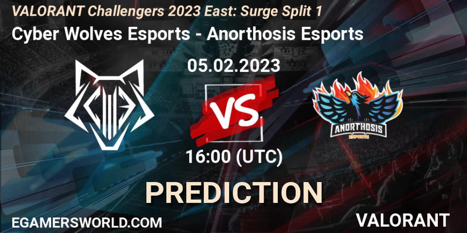 Cyber Wolves Esports - Anorthosis Esports: прогноз. 05.02.23, VALORANT, VALORANT Challengers 2023 East: Surge Split 1