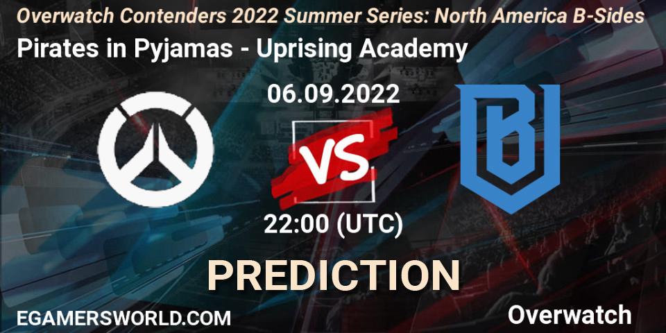 Pirates in Pyjamas - Uprising Academy: прогноз. 07.09.22, Overwatch, Overwatch Contenders 2022 Summer Series: North America B-Sides