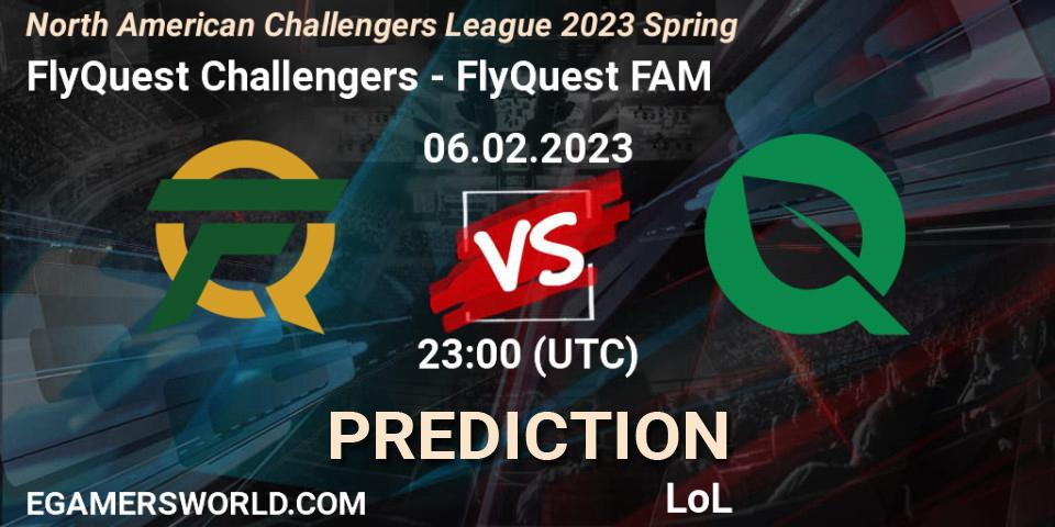 FlyQuest Challengers - FlyQuest FAM: прогноз. 06.02.23, LoL, NACL 2023 Spring - Group Stage
