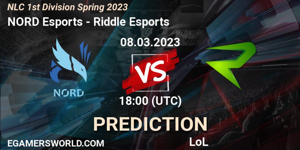 NORD Esports - Riddle Esports: прогноз. 14.02.2023 at 17:00, LoL, NLC 1st Division Spring 2023