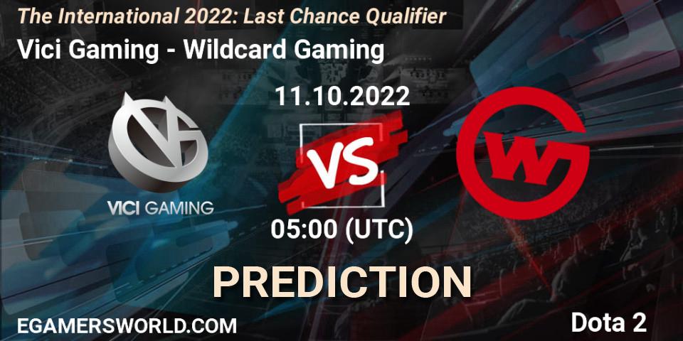 Vici Gaming - Wildcard Gaming: прогноз. 11.10.2022 at 04:12, Dota 2, The International 2022: Last Chance Qualifier