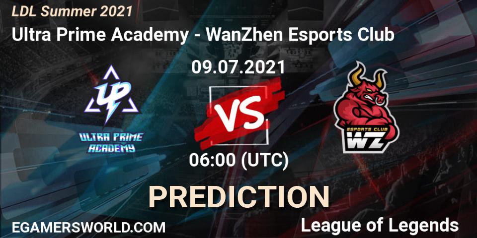 Ultra Prime Academy - WanZhen Esports Club: прогноз. 09.07.2021 at 06:00, LoL, LDL Summer 2021