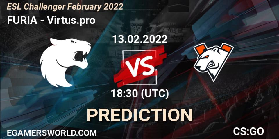 FURIA - Virtus.pro: прогноз. 13.02.2022 at 18:30, Counter-Strike (CS2), ESL Challenger February 2022