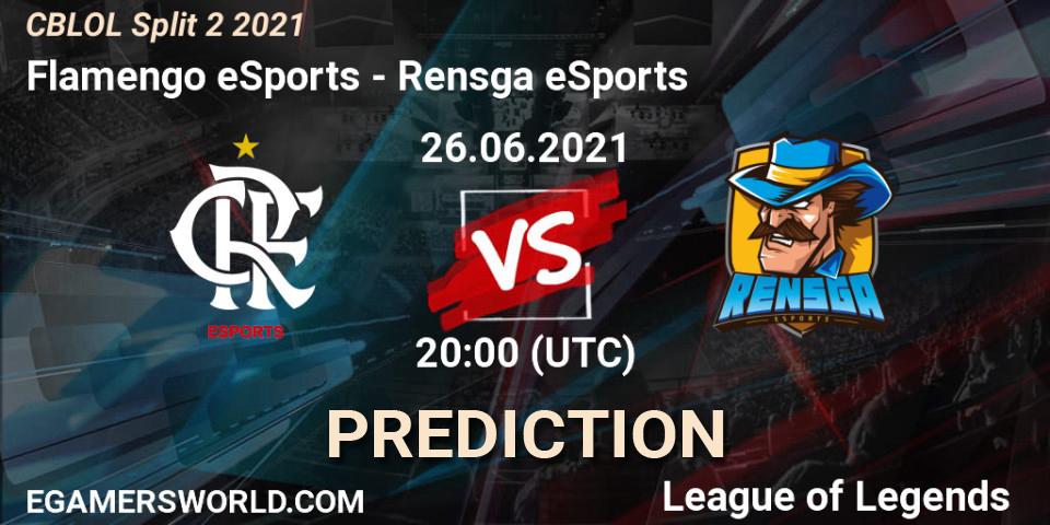 Flamengo eSports - Rensga eSports: прогноз. 26.06.2021 at 20:00, LoL, CBLOL Split 2 2021