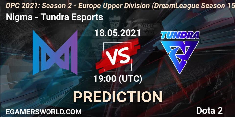 Nigma - Tundra Esports: прогноз. 18.05.21, Dota 2, DPC 2021: Season 2 - Europe Upper Division (DreamLeague Season 15)