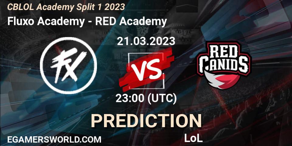 Fluxo Academy - RED Academy: прогноз. 21.03.23, LoL, CBLOL Academy Split 1 2023
