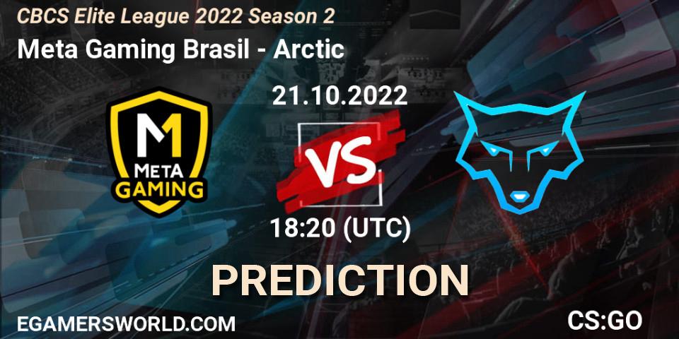 Meta Gaming Brasil - Arctic: прогноз. 22.10.2022 at 00:10, Counter-Strike (CS2), CBCS Elite League 2022 Season 2
