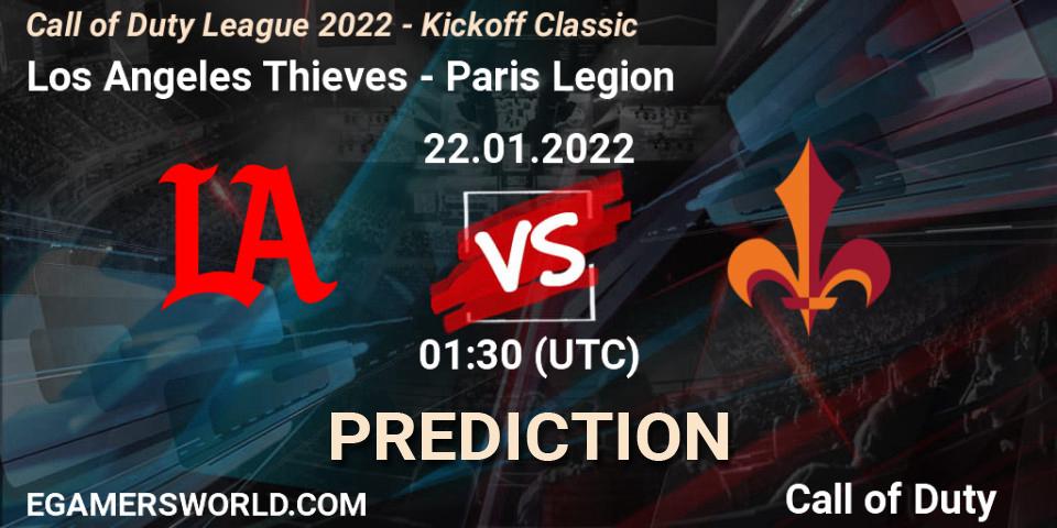Los Angeles Thieves - Paris Legion: прогноз. 22.01.22, Call of Duty, Call of Duty League 2022 - Kickoff Classic