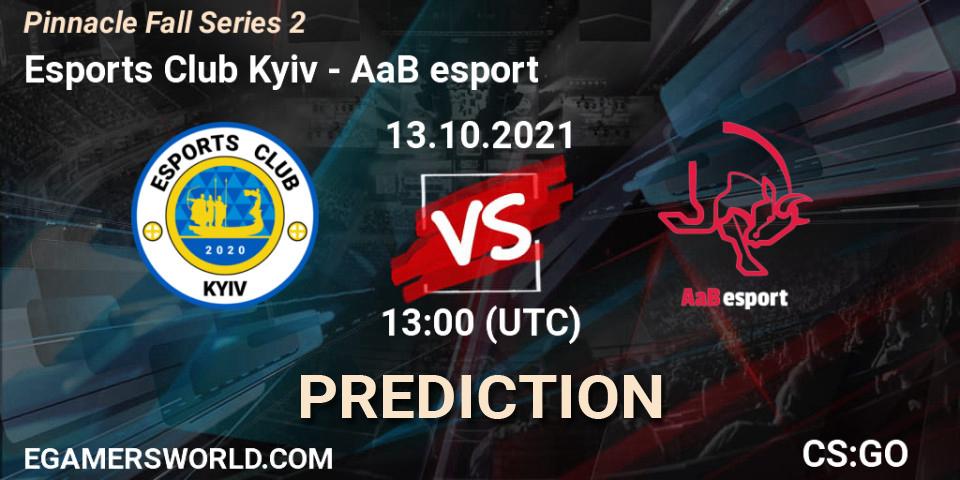 Esports Club Kyiv - AaB esport: прогноз. 13.10.2021 at 13:00, Counter-Strike (CS2), Pinnacle Fall Series #2