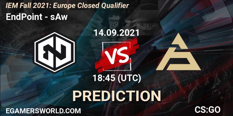 EndPoint - sAw: прогноз. 14.09.2021 at 18:45, Counter-Strike (CS2), IEM Fall 2021: Europe Closed Qualifier