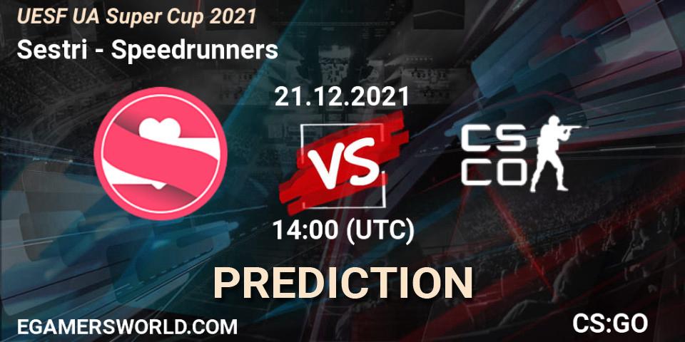 Sestri - Speedrunners: прогноз. 22.12.2021 at 14:00, Counter-Strike (CS2), UESF Ukrainian Super Cup 2021