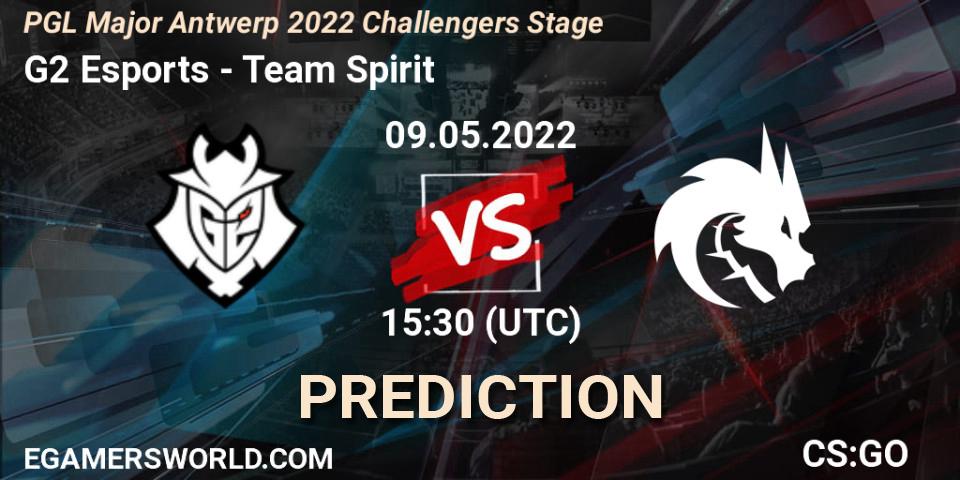 G2 Esports - Team Spirit: прогноз. 09.05.2022 at 15:30, Counter-Strike (CS2), PGL Major Antwerp 2022 Challengers Stage