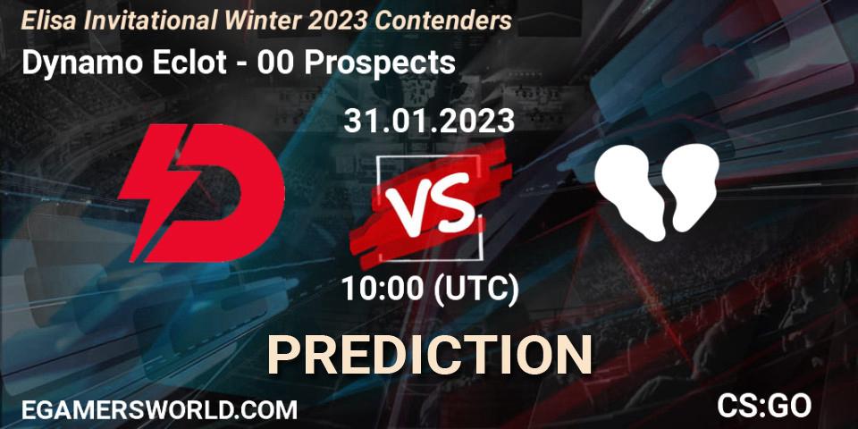 Dynamo Eclot - 00 Prospects: прогноз. 31.01.23, CS2 (CS:GO), Elisa Invitational Winter 2023 Contenders